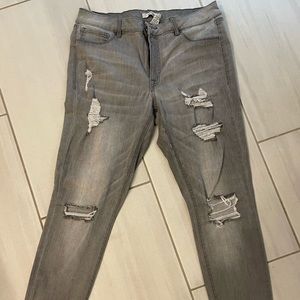 Gray jeans